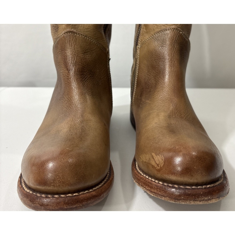 Bed Stu Cambridge Leather Knee High Boots Women's 7.5 Tan Driftwood Laser Cut - Picture 3 of 8
